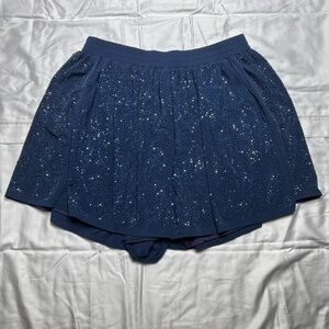 queen of sparkles rhinestone shorts